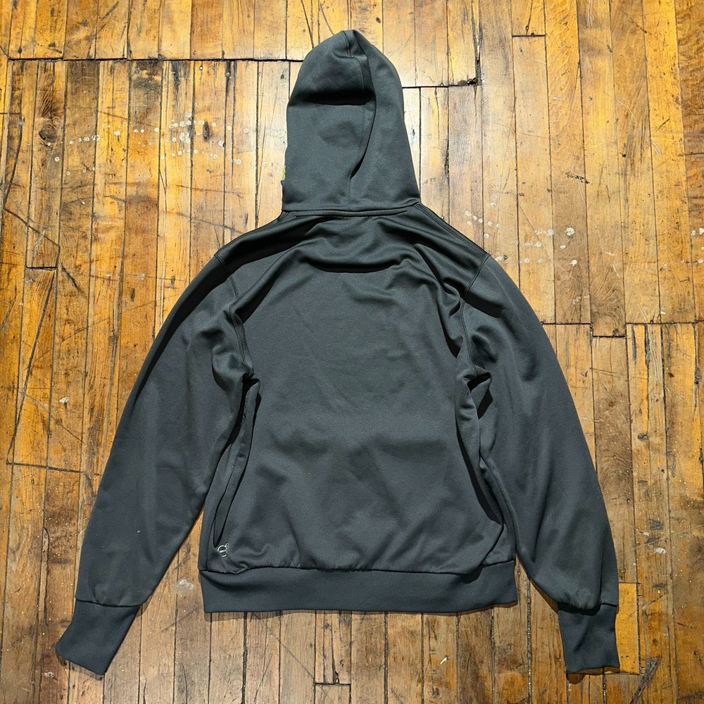 PUMA Act Hero Shield FZ Hoodie Men's Large Gray Athletic Long Sleeve Drawstring - Picture 2 of 11